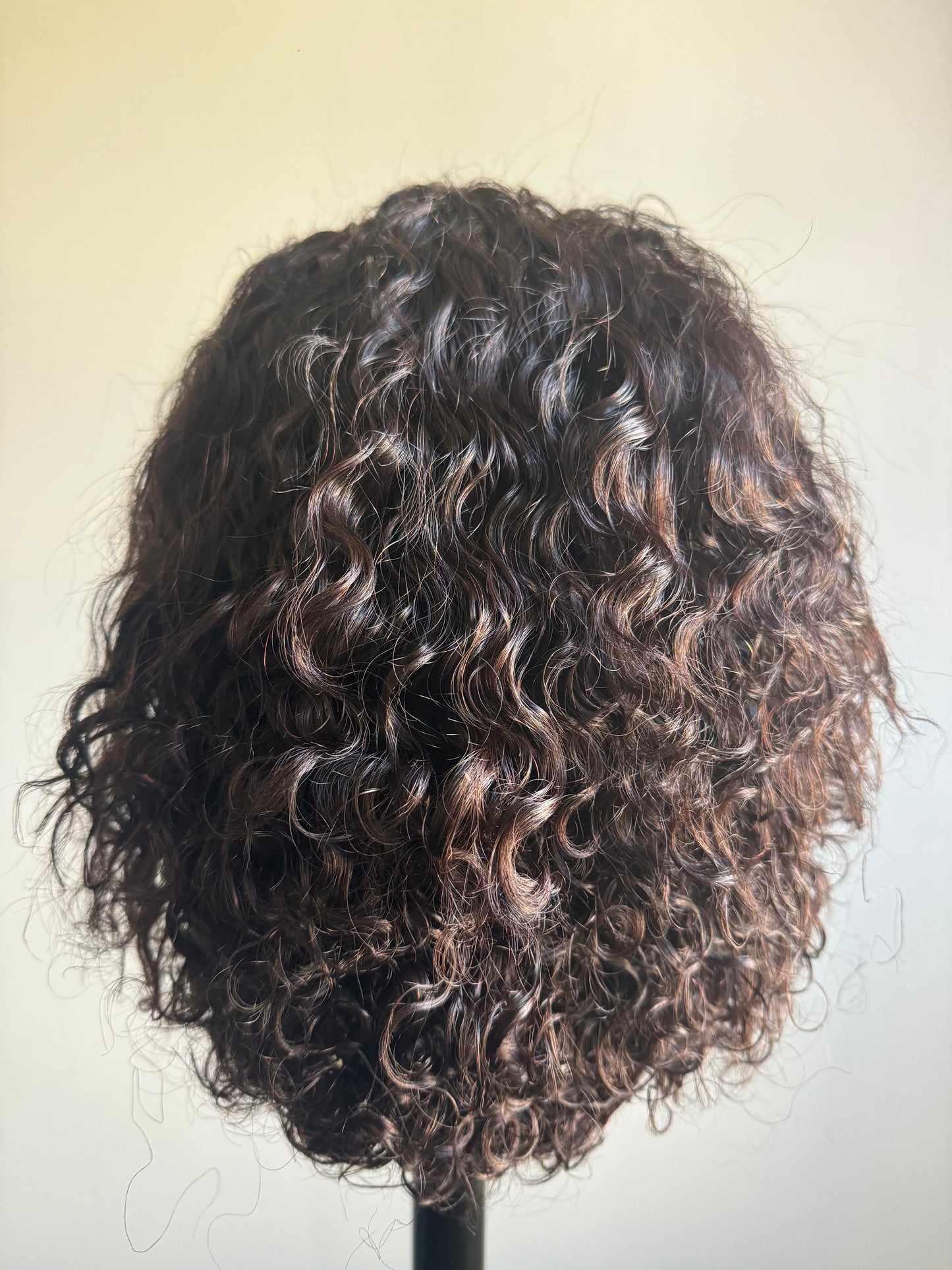 SDD Front lace wig 14' Romance curl natural black