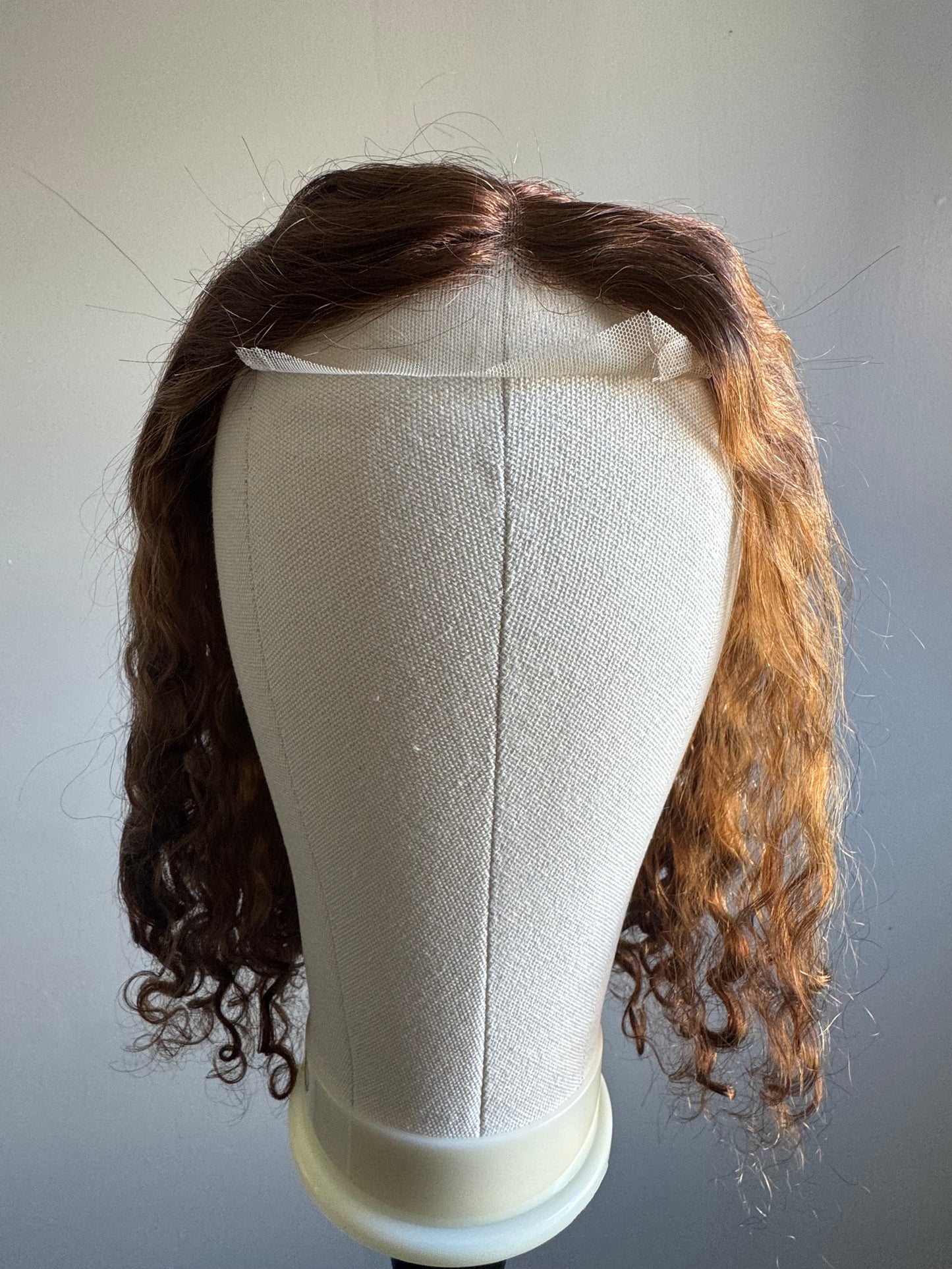 DD 4*4 lace wig 16"' Romance curl color: T4/30/4#