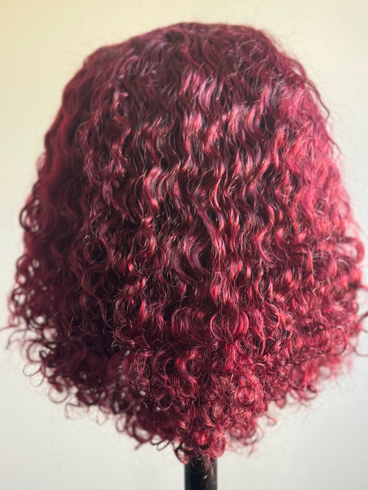 DD 4*4 lace wig 16" Romance curl color#99