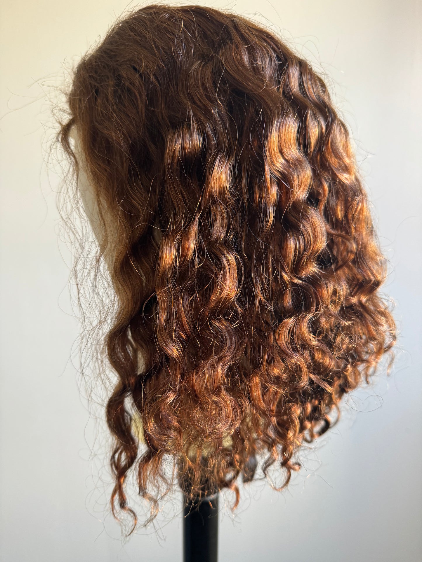 DD 4*4 lace wig 16"' Romance curl color:4#