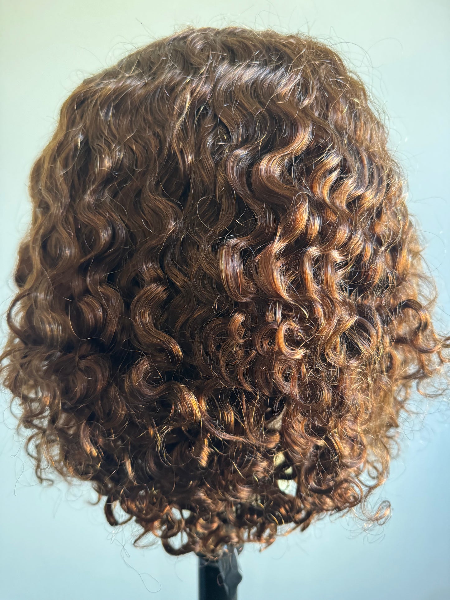 DD 4*4 lace wig 16"' Romance curl color:4#