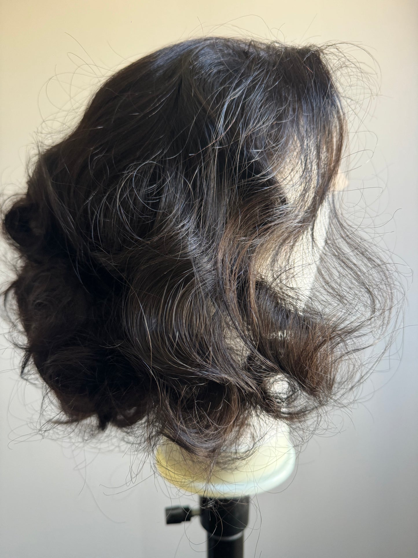 SDD HD lace 13*4 wig 14" Bouncy wave natural black